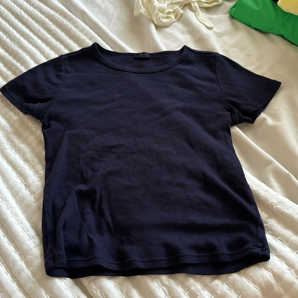 Brandy Melville Navy Blue Top